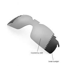 Walleva Polarized Transition Vented Replacement Lenses For Oakley RadarLock XL (OO9170 Series) Sunglasses